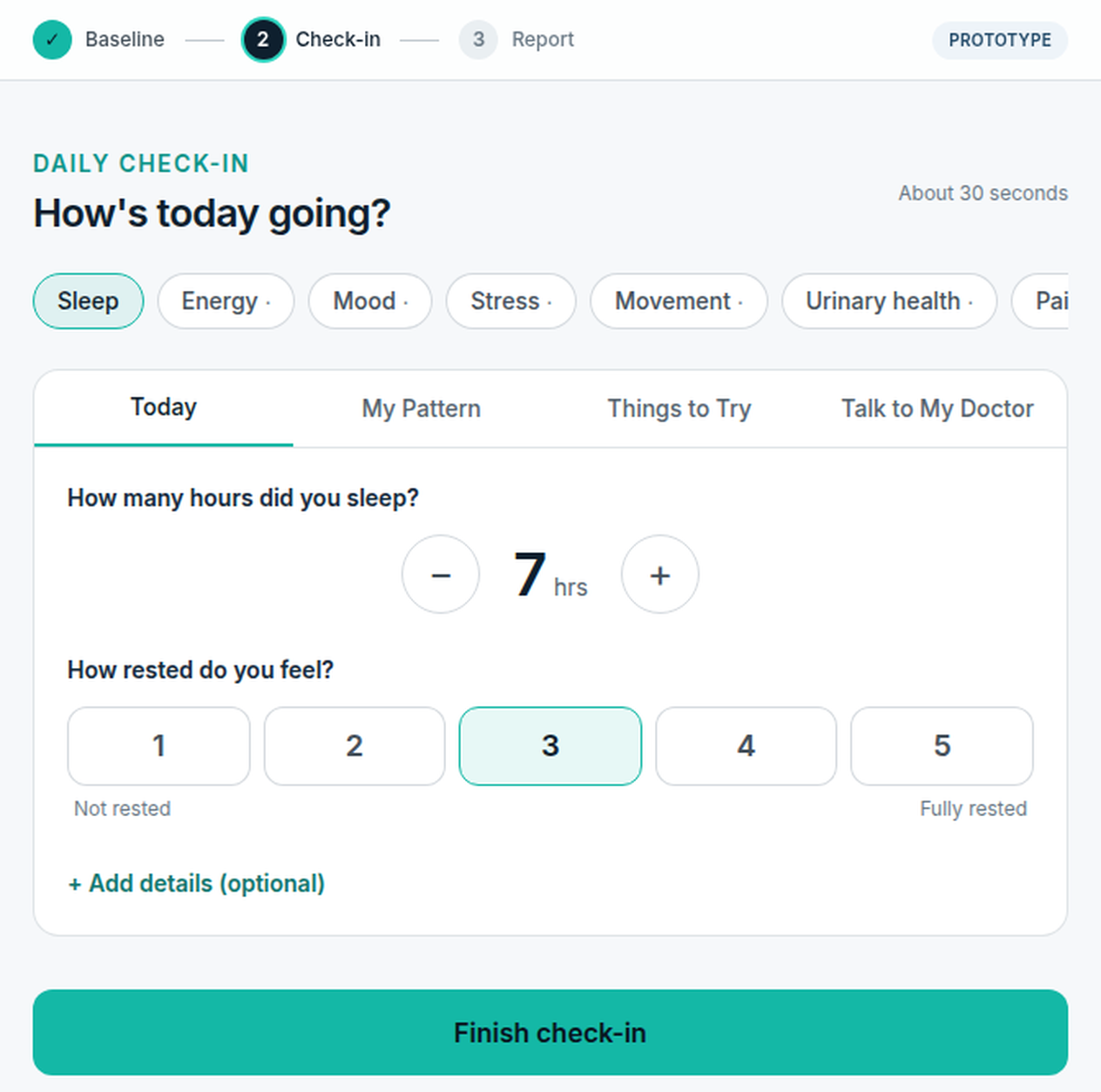 The 30-second check-in in HEARD HIM
